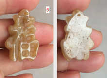 Load image into Gallery viewer, 100% Natural light sugar yellow/green jadeite Jade blessed fortune pendant BG6
