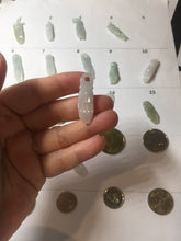 Load image into Gallery viewer, 100% natural type A icy watery sunny green/purple a pearl in my palm (apple of my eye, 掌上明珠) Jadeite jade bead PH233
