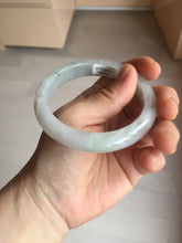Load image into Gallery viewer, 57.8mm certified 100% certified natural  light green white fresh air jadeite jade bangle PC251-0569
