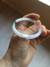 Load image into Gallery viewer, 49.5mm Certified Type A 100% Natural icy watery light green purple Jadeite Jade bangle PA73-6337
