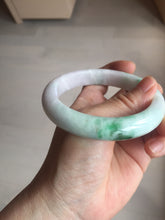 Load image into Gallery viewer, 60.6mm certified 100% Natural sunny green/white/purple/brown Jadeite Jade bangle AZ165-4034
