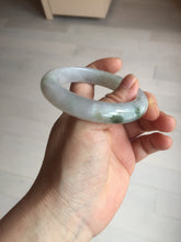 Load image into Gallery viewer, 53.5mm certified 100% natural Type A icy water sunny green/gray/black jadeite jade bangle BP158-5028
