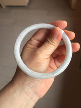 Load image into Gallery viewer, 65.2mm Certified type A 100% Natural light purple white round cut Jadeite bangle J142-(1937)
