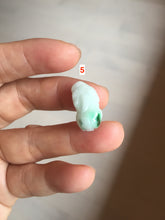 Load image into Gallery viewer, 100% natural type A icy watery jadeite jade sunny green/white/purple/yellow 3D PiXiu (貔貅) pendant necklace PC29
