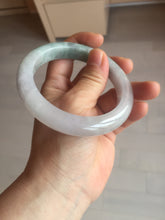 Load image into Gallery viewer, 60.1mm Certified Type A 100% Natural icy watery green/purple chubby Jadeite Jade bangle E145-9530
