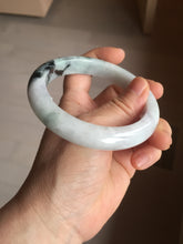 Load image into Gallery viewer, 61.2mm Certified Type A 100% Natural light green/white/purple Jadeite Jade bangle PJ68-3844
