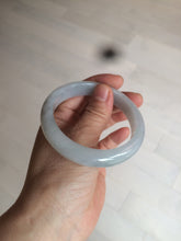 Load image into Gallery viewer, 56.4mm 100% natural Type A icy light green/purple jadeite jade bangle AX52-0307
