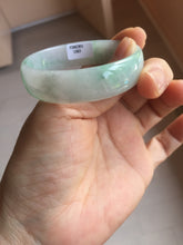 Load image into Gallery viewer, 51.5mm Certified Type A 100% Natural sunny green light green white thin Jadeite Jade bangle AZ189-1583

