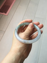 Load image into Gallery viewer, 58.8mm certified Type A 100% Natural light purple white brown with brown floating flowers round cut Jadeite Jade bangle PC161-4081
