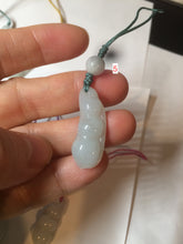 Load image into Gallery viewer, Type A 100% Natural white/green/purple Four Seasons Fortune Beans jadeite jade hanger group BF39
