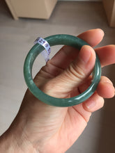Load image into Gallery viewer, 51.3mm Certified Type A 100% Natural Light Green/Blue/Gray With Flying Snow Guatemala Jadeite Bangle PH264-1248
