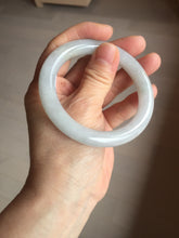 Load image into Gallery viewer, 54.5mm certified 100% natural Type A light green white yellow purple(FU LU SHOU) round cut jadeite jade bangle AA125-4900
