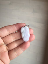 Load image into Gallery viewer, 100% natural type A  sunny green white purple jadeite jade leaf pendant group PB46
