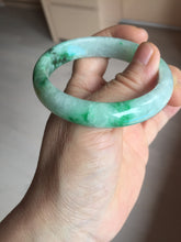 Load image into Gallery viewer, 54mm certified 100% natural Type A sunny green jadeite jade bangle PB165-4664

