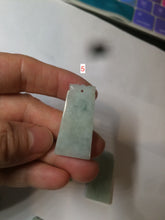 Load image into Gallery viewer, 100% Natural type A icy watery light green/sunny green Jadeite Jade safe and sound pendant BF97
