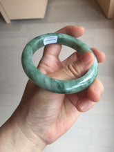 Load image into Gallery viewer, 56.5mm Certified Type A 100% Natural Woodland Green Jadeite Bangle AZ162-0425
