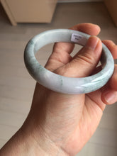 Load image into Gallery viewer, 58.5mm certified 100% natural Type A light green/purple white Snowy Pine Forest jadeite jade bangle PC199-3043
