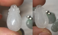 Load image into Gallery viewer, 100% natural type A icy watery sunny green/purple/clear small Jadeite Jade pendant group BL47
