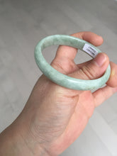 Load image into Gallery viewer, 52mm certified Type A 100% Natural light green oval Jadeite Jade bangle BM94-4461
