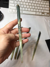 Load image into Gallery viewer, 17-18cm 100% Natural Green Blue Yellow Xiu Jade (Serpentine) Quiet Country Serial Hairpin AW69
