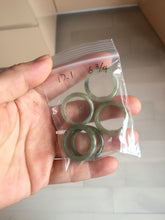 Load image into Gallery viewer, Size 2-9 1/2 100% natural type A dark green jadeite jade band ring BL24 add-on items
