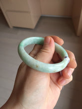 Load image into Gallery viewer, 50.5mm certified 100% natural type A sunny green brown oval jadeite bangle PH169-5802
