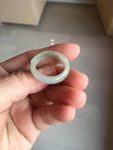 Load image into Gallery viewer, Size 5 1/4-10 1/2 100% natural type A yellow gray purple white jadeite band ring group AA109
