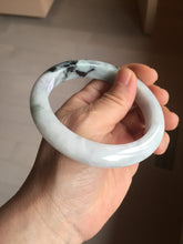 Load image into Gallery viewer, 61.2mm Certified Type A 100% Natural light green/white/purple Jadeite Jade bangle PJ68-3844

