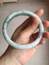 Load image into Gallery viewer, 66.5mm certified 100% natural Type A ligit green purple white gray Breeze of Provence series(普罗旺斯的风)  jadeite jade bangle AZ171-1025
