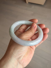 Load image into Gallery viewer, 58.4mm Certified Type A 100% Natural light green chubby round cut Jadeite Jade bangle BM36-0023

