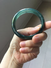 Load image into Gallery viewer, 57mm Certified Type A 100% Natural dark green/blue/gray/black Guatemala Jadeite bangle PJ137-1485
