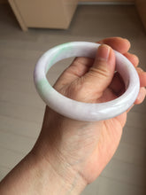 Load image into Gallery viewer, 59.5mm certified 100% natural Type A sunny green/purple white jadeite jade bangle PC197-1217
