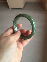 Load image into Gallery viewer, 56mm certified 100% natural Type A oliy dark green(油青) brown jadeite jade bangle BS101-4047
