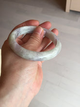 Load image into Gallery viewer, 58.5mm Certified Type A 100% Natural white/light purple/green Jadeite Jade bangle BF121-1927
