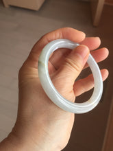 Load image into Gallery viewer, 55mm certified 100% natural Type A light green purple white round cut jadeite jade bangle PA237-9872
