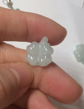 Load image into Gallery viewer, 100% natural type A legit green/yellow four-leaf clover jadeite jade pendants BG46
