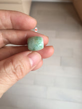 Load image into Gallery viewer, 13mm Type A 100% Natural sunny green/white/light purple olive shape Jadeite Jade LuluTong (Every road is smooth) bead pendant group PB119
