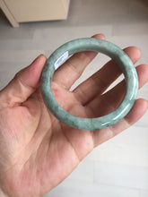 Load image into Gallery viewer, 55.2mm certified Type A 100% Natural dark green gray Jadeite Jade bangle PJ88-6650
