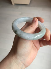 Load image into Gallery viewer, 53.5mm certified 100% natural Type A icy water sunny green/gray/black jadeite jade bangle BP158-5028
