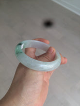 Load image into Gallery viewer, 55.6mm Certified type A 100% Natural icy watery light green Jadeite bangle AY24-1699
