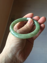 Load image into Gallery viewer, 51.6mm Certified type A 100% Natural dark green/gray round cut Jadeite bangle PF37-5469
