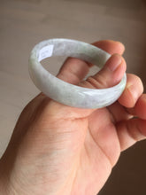 Load image into Gallery viewer, 51.2mm Certified  Type A 100% Natural light green purple jadeite jade bangle AA100-9100

