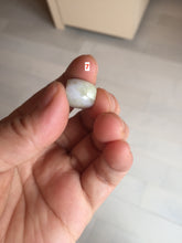Load image into Gallery viewer, 13mm Type A 100% Natural sunny green/white/light purple olive shape Jadeite Jade LuluTong (Every road is smooth) bead pendant group PB119
