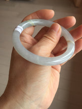 Load image into Gallery viewer, 55mm certified 100% natural Type A light green purple white round cut jadeite jade bangle PA237-9872
