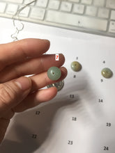 Load image into Gallery viewer, 14mm Type A 100% Natural light green yellow white Abacus-Bead Peace and Safety Guardian Donuts Buckle jadeite Pendant group PH117-1
