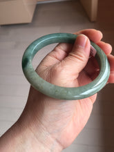 Load image into Gallery viewer, 60.2mm certified type A 100% Natural sunny green brown oily dark green gray black Jadeite jade bangle PH191-6937
