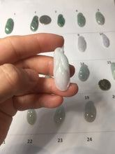Load image into Gallery viewer, Type A 100% Natural icy watery light green/white/purple jadeite Jade magnolia buds group Pendant PH236
