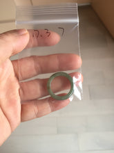 Load image into Gallery viewer, Size 2-9 1/2 100% natural type A dark green jadeite jade band ring BL24 add-on items
