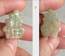 Load image into Gallery viewer, 100% Natural light sugar yellow/green jadeite Jade blessed fortune pendant BG6
