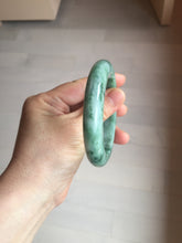 Load image into Gallery viewer, 56.5mm Certified Type A 100% Natural Woodland Green Jadeite Bangle AZ162-0425
